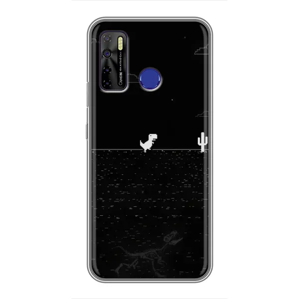 Чехол с рисунком «Динозаврик» для TECNO Camon 15