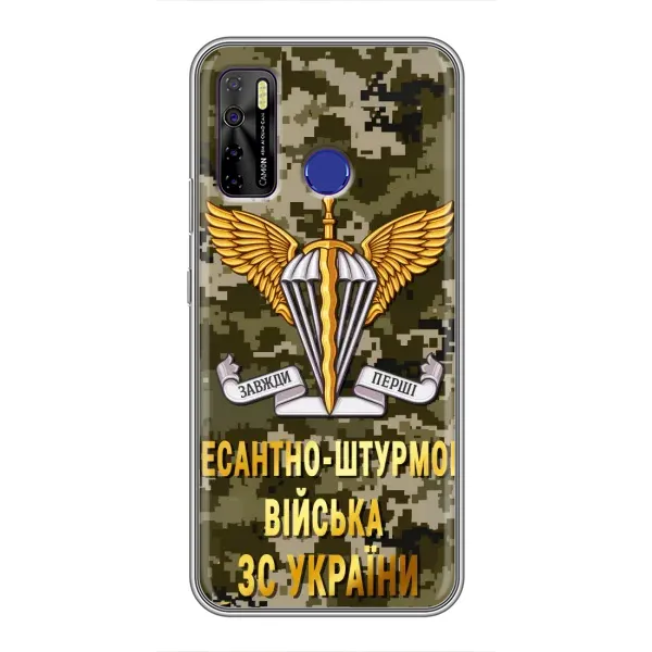 Чехол с рисунком «ДШВ ЗСУ» для TECNO Camon 15 Чехол с рисунком «ДШВ ЗСУ» для TECNO Camon 15