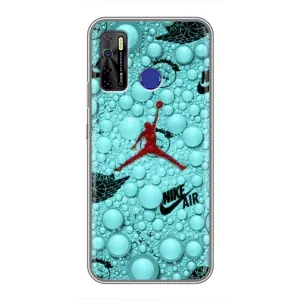 Силиконовый Чехол Nike Air Jordan на Техно Камон 15 (Джордан Найк)