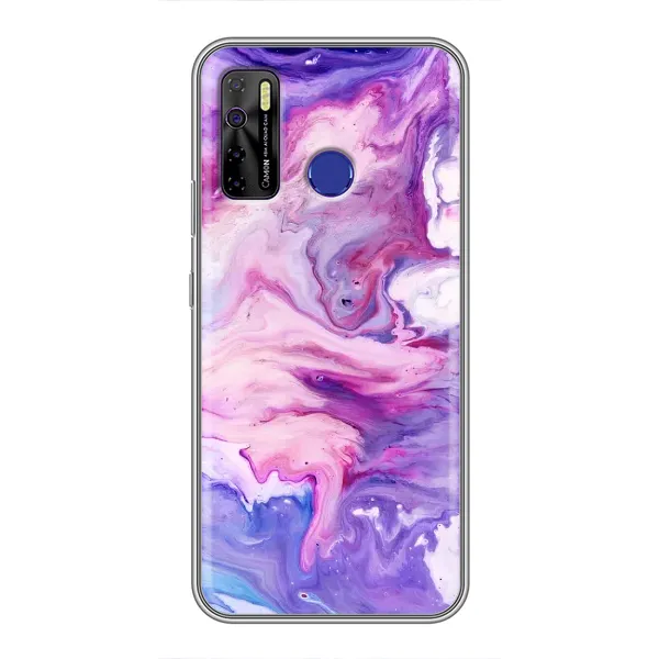 Чехол с рисунком «Фиолетовый мрамор» для TECNO Camon 15 Чехол с рисунком «Фиолетовый мрамор» для TECNO Camon 15