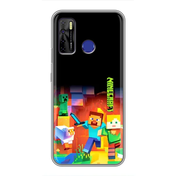 Чохол з малюнком «Герой Майнкрафт» для TECNO Camon 15 Чохол з малюнком «Герой Майнкрафт» для TECNO Camon 15
