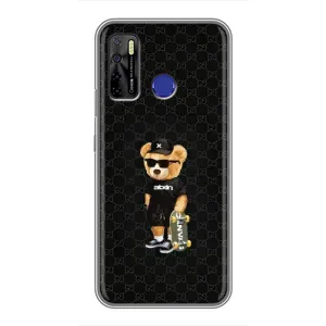 Чехлы Мишка Тедди для Техно Камон 15 (GUCCI Teddy)