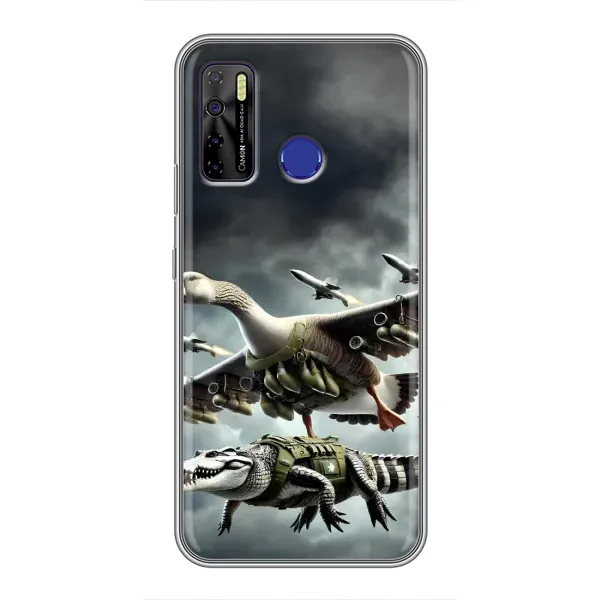 Чехол с рисунком «Гусини и крокодило» для TECNO Camon 15 Чехол с рисунком «Гусини и крокодило» для TECNO Camon 15