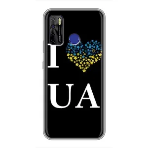 Силиконовый Чехол на TECNO Camon 15 (Я-Украина) (I Love UA)