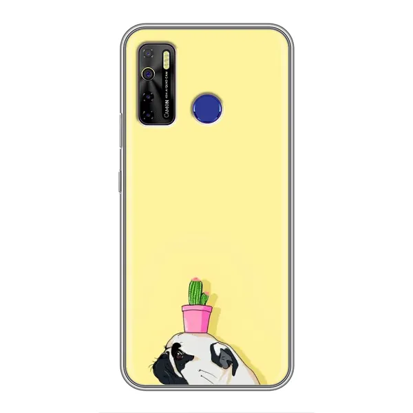 Чехол с рисунком «Кактус на голове» для TECNO Camon 15 Чехол с рисунком «Кактус на голове» для TECNO Camon 15