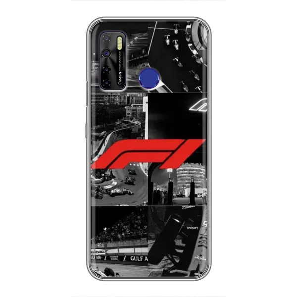 Чехол с рисунком «Коллаж Формула 1» для TECNO Camon 15