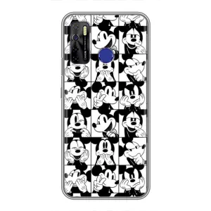 Чехлы с принтом Микки Маус на TECNO Camon 15 (Коллаж Микки Маус)