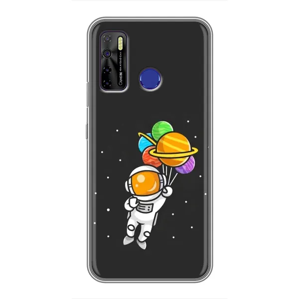 Чехол с рисунком «Космонавт с шариками» для TECNO Camon 15 Чехол с рисунком «Космонавт с шариками» для TECNO Camon 15
