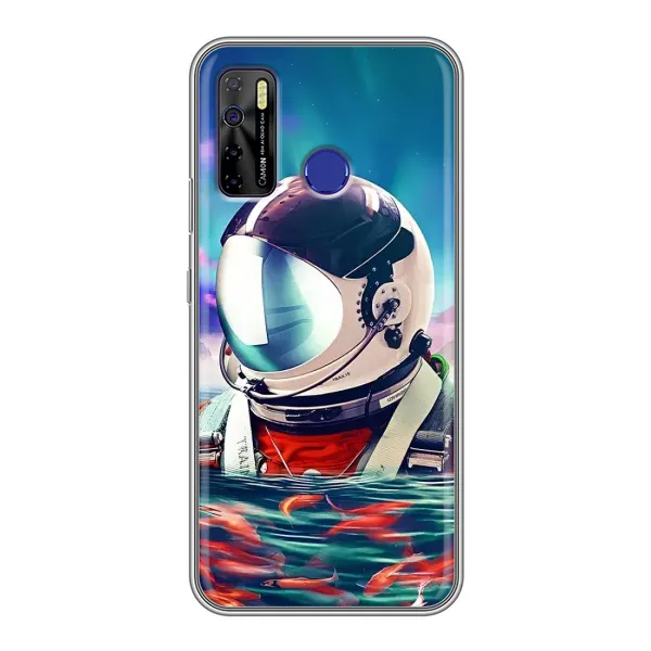 Чехол с рисунком «Космонавт в воде» для TECNO Camon 15 Чехол с рисунком «Космонавт в воде» для TECNO Camon 15