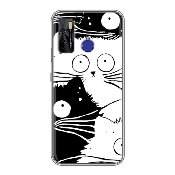 Чехол с рисунком «КОТИКИ» для TECNO Camon 15 Чехол с рисунком «КОТИКИ» для TECNO Camon 15