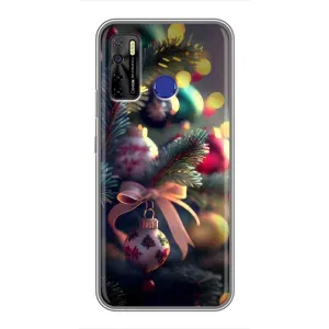 Чехлы на Новый Год TECNO Camon 15 (Красивая елочка)