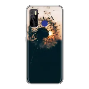 Силиконовый Чехол с одуванчиками на TECNO Camon 15 (Красивый одуванчик)