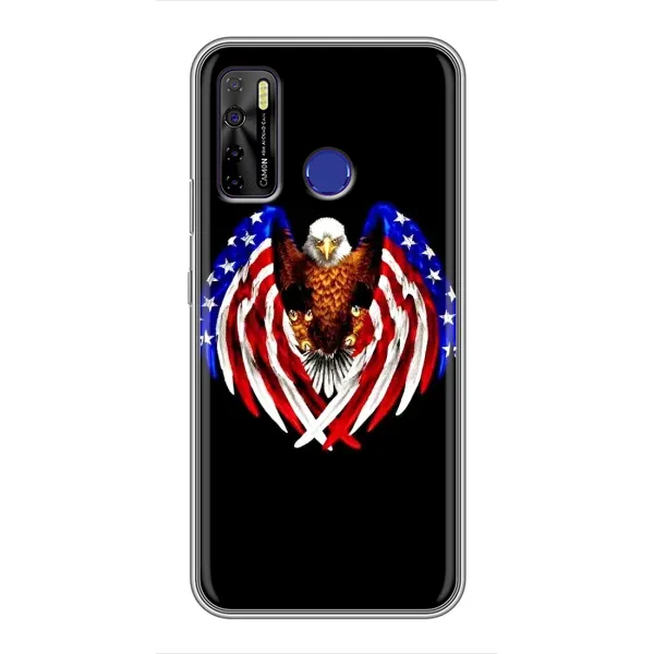 Чехол с рисунком «Крылья США» для TECNO Camon 15 Чехол с рисунком «Крылья США» для TECNO Camon 15