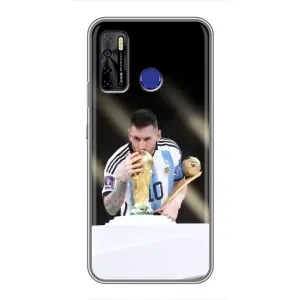 Чехлы Лео Месси Аргентина для TECNO Camon 15 (Кубок Мира)
