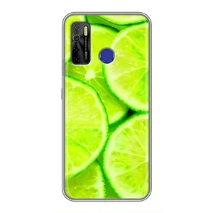 Чехол с изображением вкусной еды для TECNO Camon 15 (Лайм)