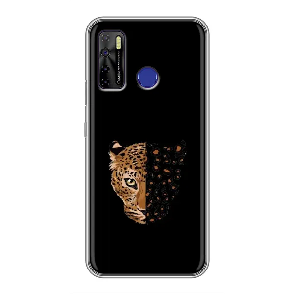Чехол с рисунком «Леопард на черном» для TECNO Camon 15 Чехол с рисунком «Леопард на черном» для TECNO Camon 15
