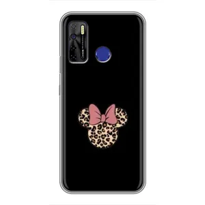 Чехол с леопардовым принтом на TECNO Camon 15 (Леопардовая Минни)