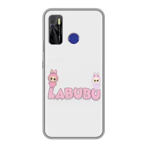 Чехол с принтом Лабубу для TECNO Camon 15 (Логотип Лабубу)