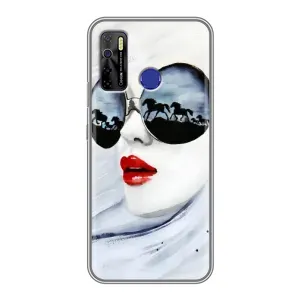 Чехол с картинкой Модные Девчонки TECNO Camon 15 (Любительница коней)