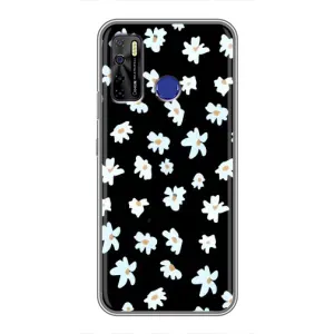 Чехол с ромашками на TECNO Camon 15 (Маленькие ромашки)