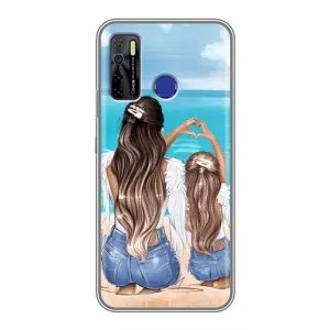 Чехлы для МАМЫ на TECNO Camon 15 (Мама и дочь)