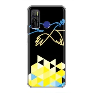 Чехол на TECNO Camon 15 Украинский дизайн (Мир для Украины)