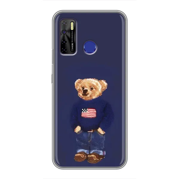 Чохол з малюнком «Мішка USA» для TECNO Camon 15 Чохол з малюнком «Мішка USA» для TECNO Camon 15