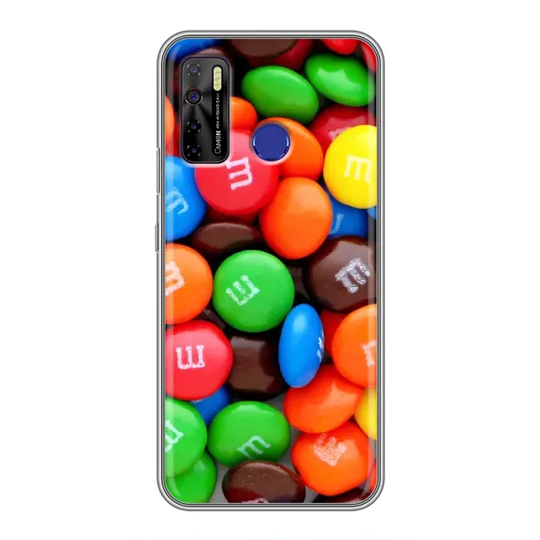Чехол с рисунком «Разноцветные M&M'S» для TECNO Camon 15 Чехол с рисунком «Разноцветные M&M'S» для TECNO Camon 15