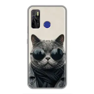 Чехол на тематику: Коты для TECNO Camon 15 (Модный кот)