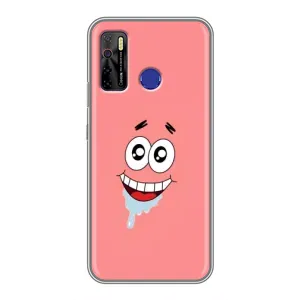 Чехлы с Патриком на TECNO Camon 15 (Мордочка Патрика)