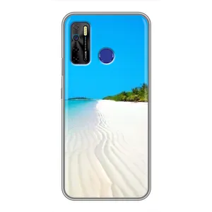 Летний Чехол на TECNO Camon 15 (Море песок)