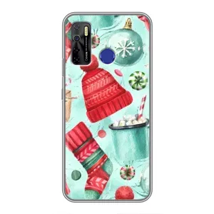 Чехол Санта Клаус для TECNO Camon 15 (Одежда)