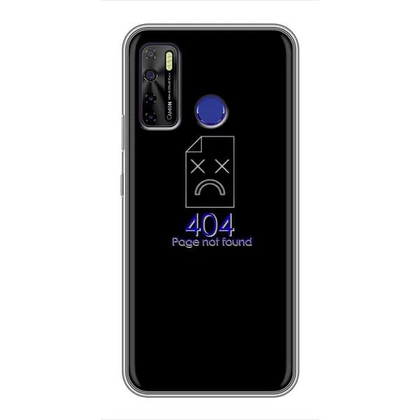 Чехол с рисунком «Ошибка 404» для TECNO Camon 15