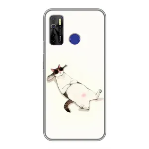 Чехол на тематику: Коты для TECNO Camon 15 (Отдых)
