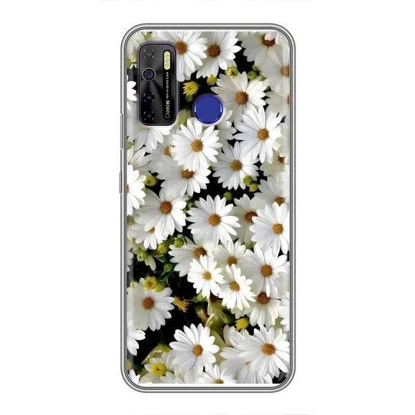 Чехол с рисунком «Рамка в ромашках» для TECNO Camon 15 Чехол с рисунком «Рамка в ромашках» для TECNO Camon 15