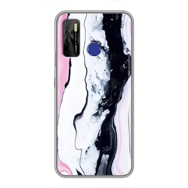 Чехол с рисунком «Розовый мрамор» для TECNO Camon 15 Чехол с рисунком «Розовый мрамор» для TECNO Camon 15