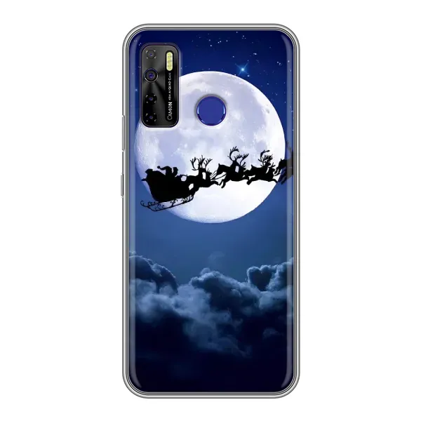 Чехол с рисунком «Санта - луна» для TECNO Camon 15 Чехол с рисунком «Санта - луна» для TECNO Camon 15