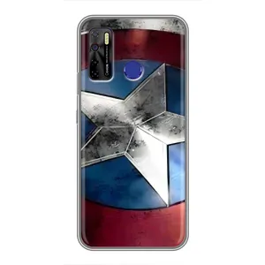 Чехол с Щитом Капитана Америки на TECNO Camon 15 (Щит Капитана Америки)