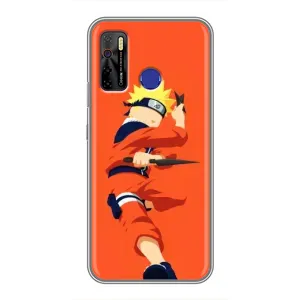 Чехлы с принтом Наруто на TECNO Camon 15 (Силуэт Наруто)