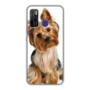 Чехол (ТПУ) Милые собачки для TECNO Camon 15 (Собака Терьер)