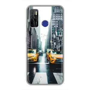 Силиконовый бампер (Работники) на TECNO Camon 15 (Такси)