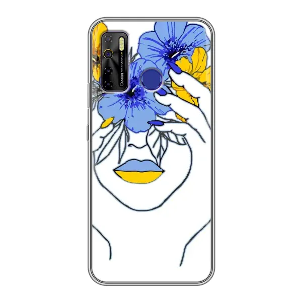 Чехол с рисунком «Украинка на всю голову» для TECNO Camon 15 Чехол с рисунком «Украинка на всю голову» для TECNO Camon 15