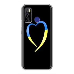 Силиконовый Чехол на TECNO Camon 15 (Я-Украина) (Украинское сердце)