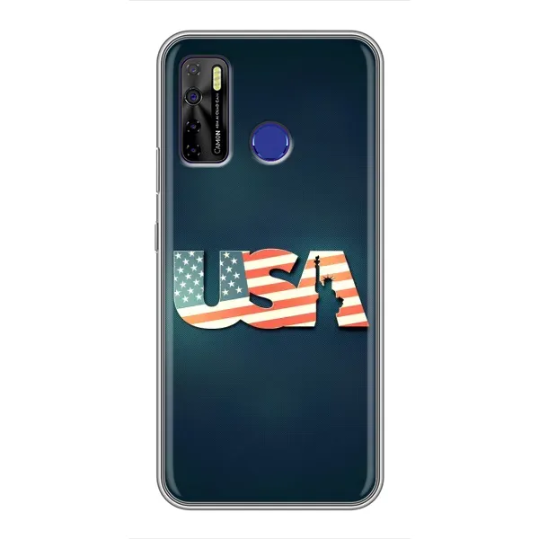 Чехол с рисунком «USA» для TECNO Camon 15 Чехол с рисунком «USA» для TECNO Camon 15
