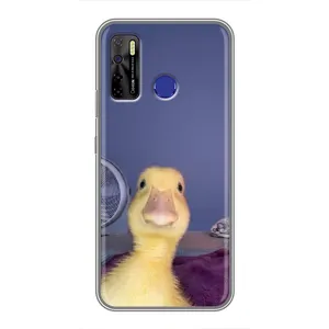 Бампер с принтом Мемы для TECNO Camon 15 (Утка)