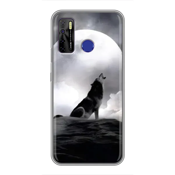 Чехол с рисунком «Волк и луна» для TECNO Camon 15 Чехол с рисунком «Волк и луна» для TECNO Camon 15
