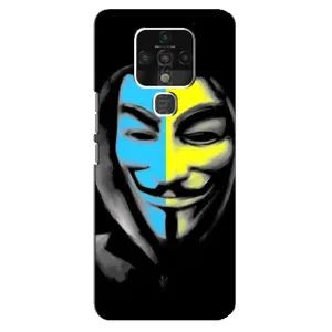 Чехол с Украинской символикой на Техно Камон 16 про (Анонимус патриот)