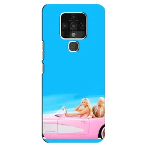 Силиконовый Чехол Барби Фильм на TECNO Camon 16 Pro (Барби и Кен)