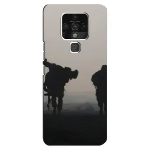 Чехлы на военную тематику для TECNO Camon 16 Pro (Бой солдат)