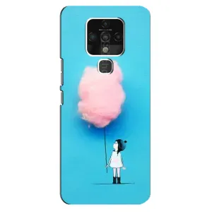 Девчачий Чехол для TECNO Camon 16 Pro (Девочка с тучкой)
